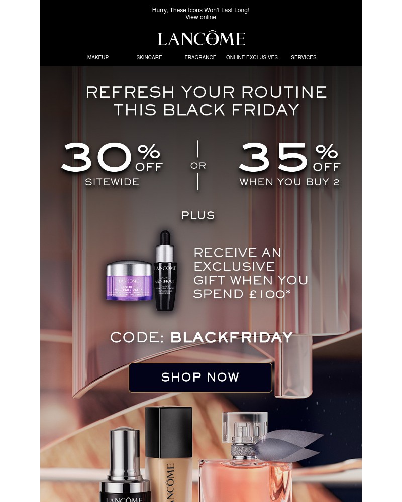 Screenshot of email with subject /media/emails/up-to-35-off-most-wanted-lancome-icons-cd9e85-cropped-397c4f7d.jpg