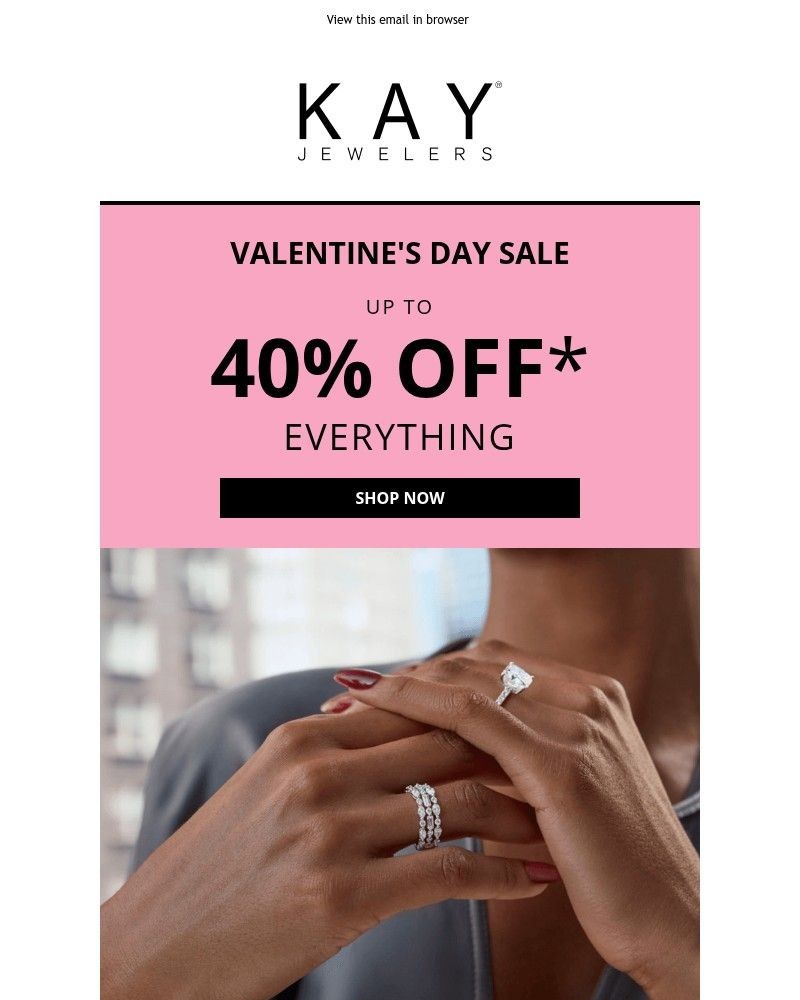 Screenshot of email sent to a Kay Newsletter subscriber