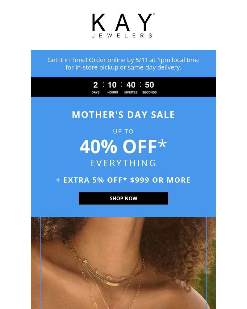 Screenshot of email with subject /media/emails/up-to-40-off-everything-extra-5-off-999-e92060-cropped-311f7618.jpg
