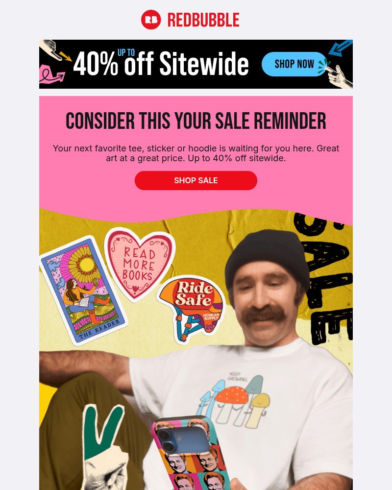 Screenshot of email with subject /media/emails/up-to-40-off-everything-get-into-it-d9fb4c-cropped-01357d88.jpg