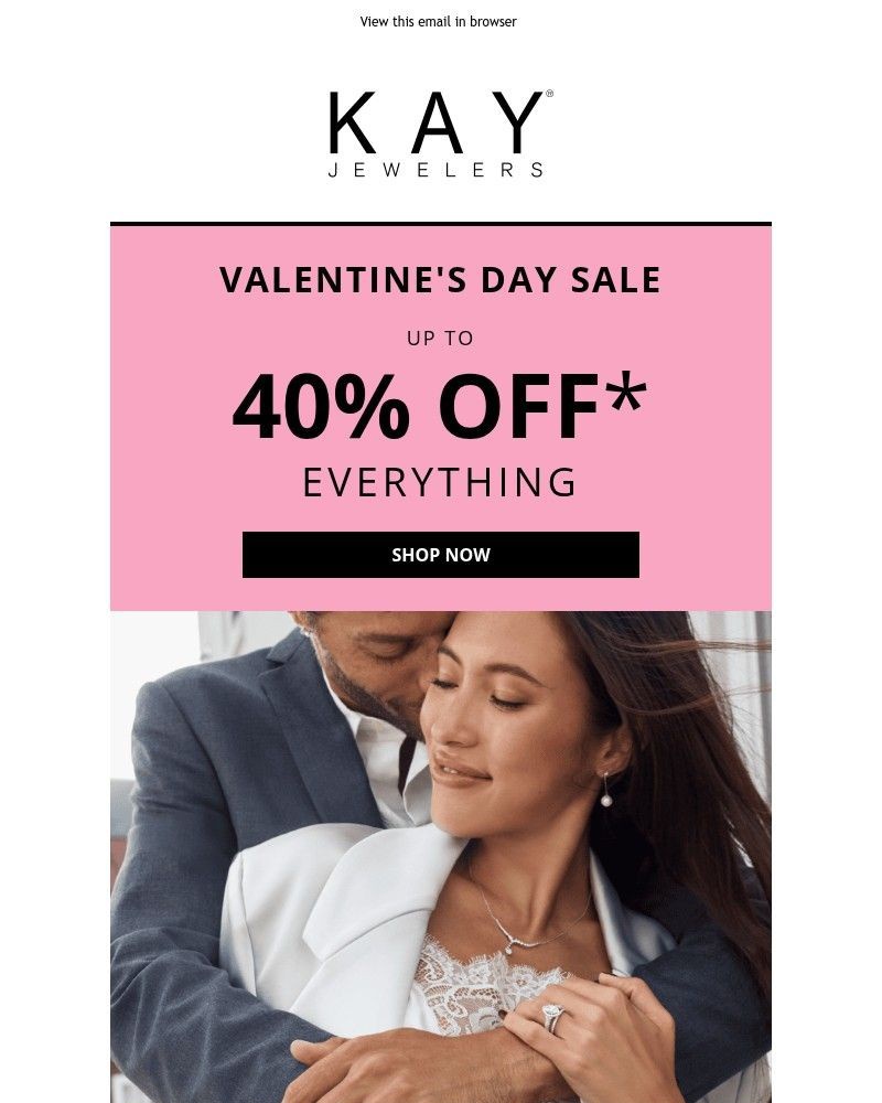 Screenshot of email sent to a Kay Newsletter subscriber