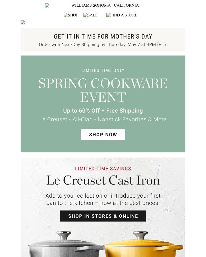 Screenshot of email with subject /media/emails/up-to-40-off-le-creuset-favorites-shop-the-spring-cookware-event-f0dd38-cropped-4a5eef22.jpg