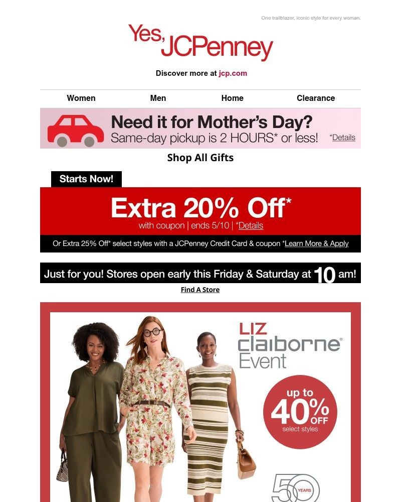 Screenshot of email with subject /media/emails/up-to-40-off-liz-claiborne-event-celebrating-50-years-122c6c-cropped-a4ca437f.jpg