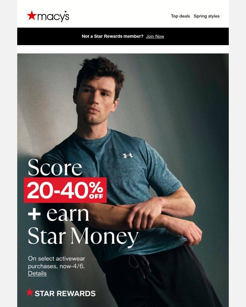 Screenshot of email sent to a Macy's Cart abandoner