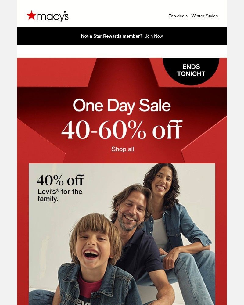 Screenshot of email sent to a Macy's Cart abandoner