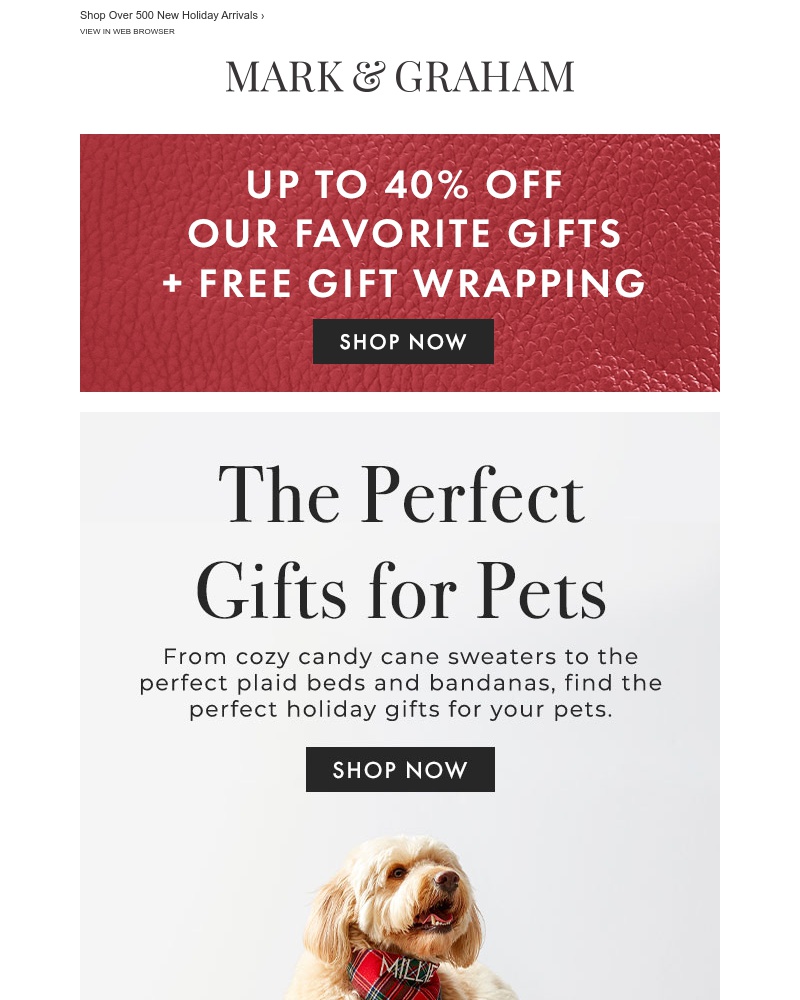 Screenshot of email with subject /media/emails/up-to-40-off-new-personalized-pet-gifts-for-the-holidays-3932ef-cropped-84485f23.jpg