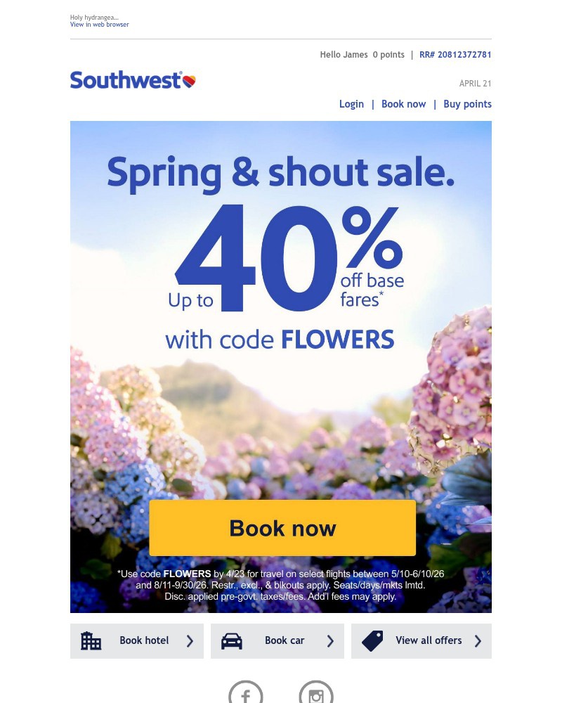 Screenshot of email with subject /media/emails/up-to-40-off-sale-its-the-bees-knees-53c443-cropped-b1730b72.jpg