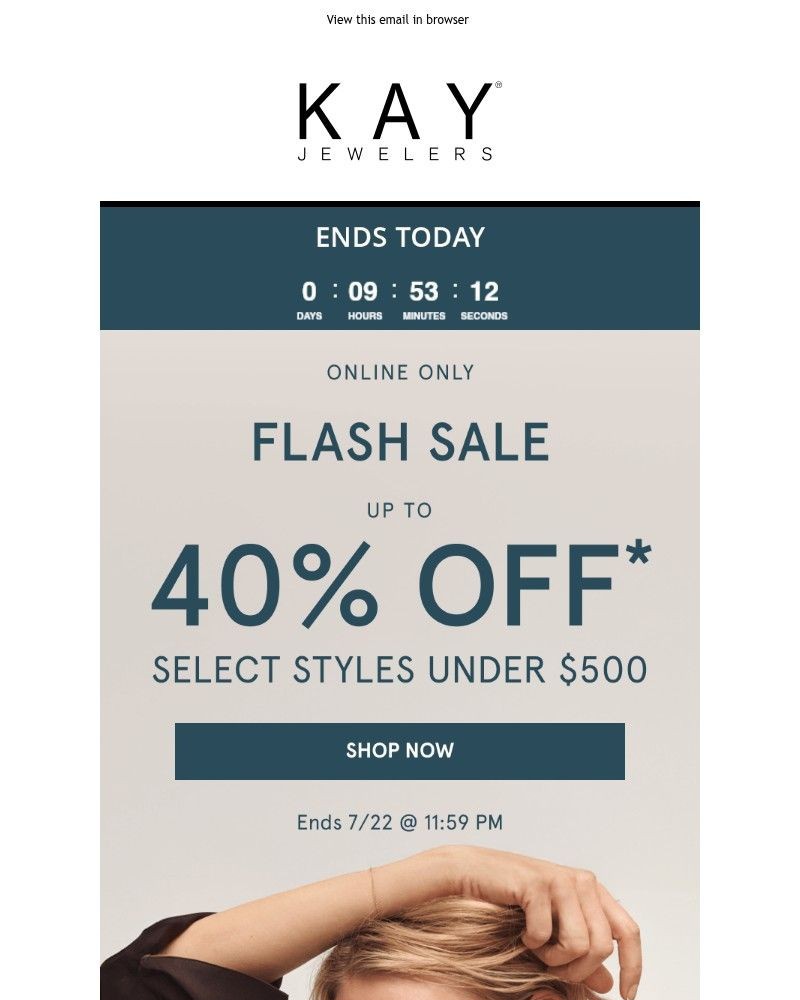 Screenshot of email sent to a Kay Newsletter subscriber