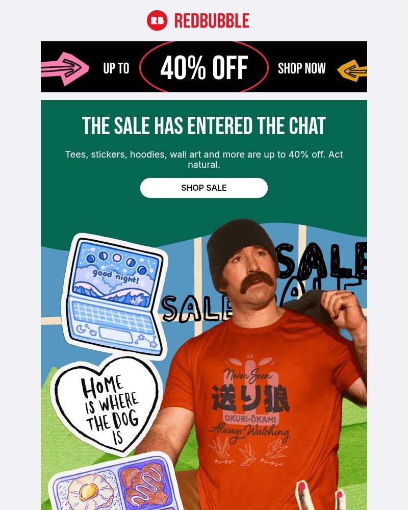 Screenshot of email with subject /media/emails/up-to-40-off-sitewide-yes-everything-952baf-cropped-654b38d6.jpg