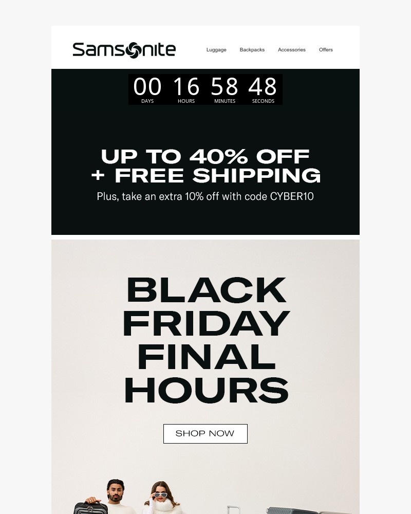 Screenshot of email with subject /media/emails/up-to-40-off-top-collections-free-shipping-on-luggage-bags-1a4710-cropped-087ee1da.jpg