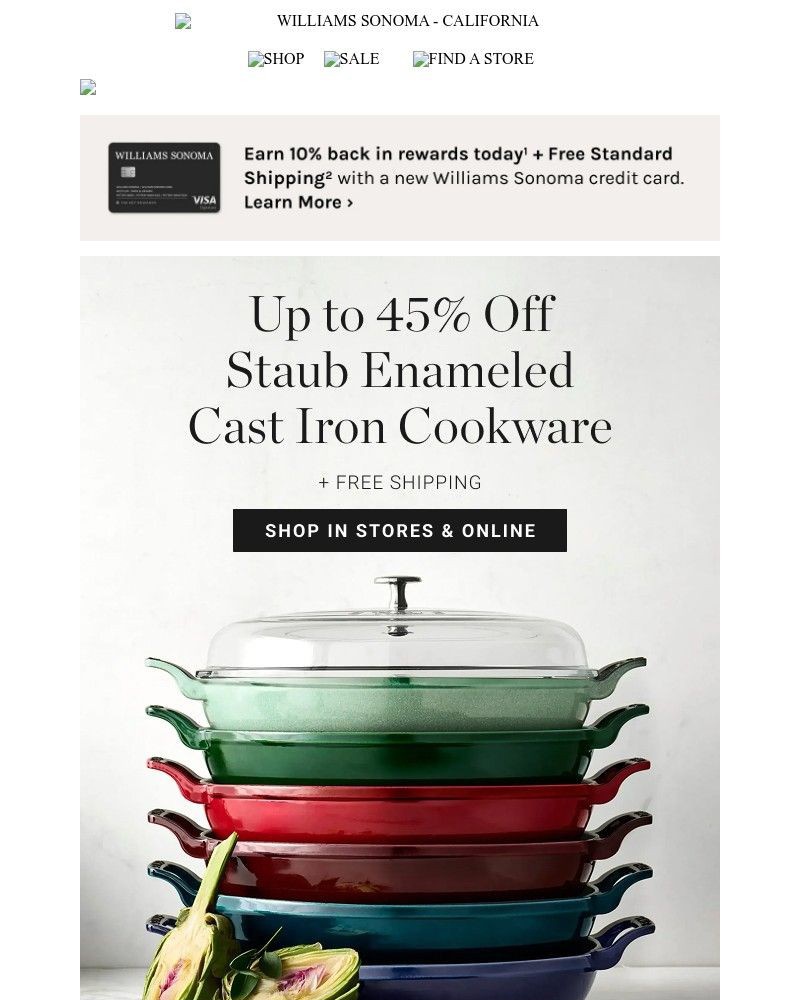 Screenshot of email with subject /media/emails/up-to-45-off-staub-cast-iron-favorites-8618fc-cropped-c186c0c9.jpg