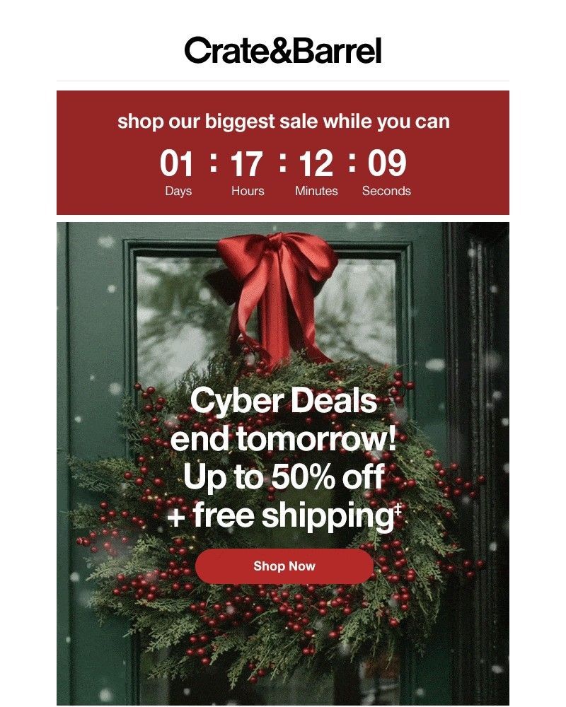 Screenshot of email with subject /media/emails/up-to-50-off-cyber-deals-ends-tomorrow-c7e189-cropped-5f7d8961.jpg