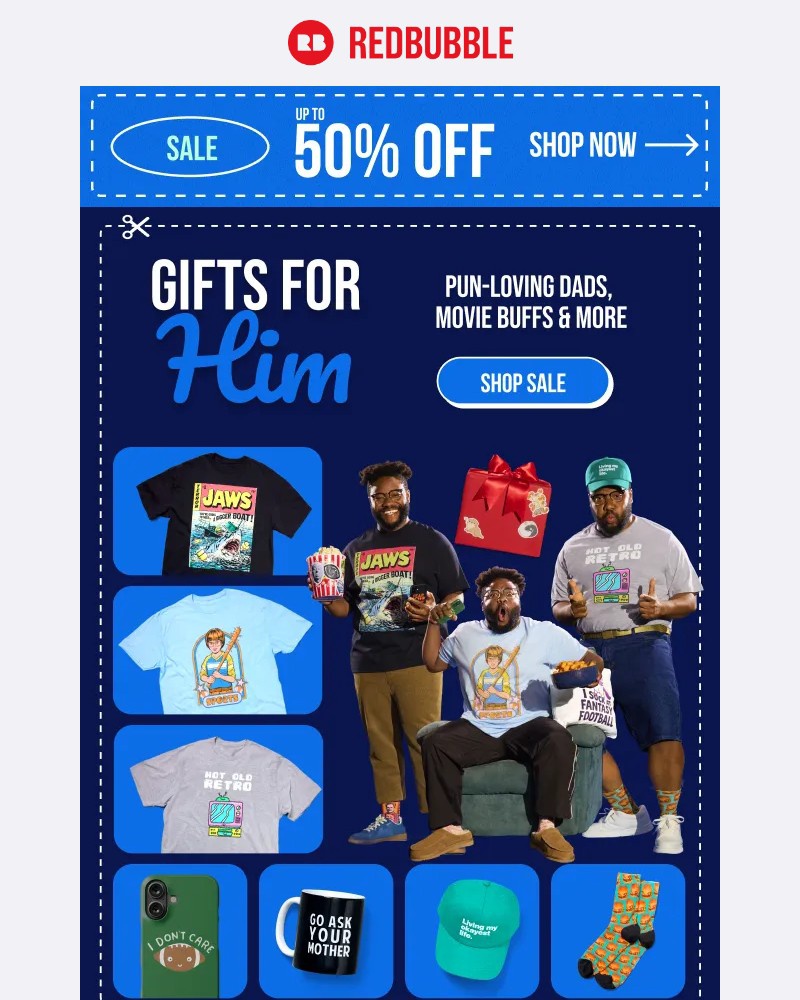 Screenshot of email with subject /media/emails/up-to-50-off-gifts-for-him-dad-jokes-meme-jokes-dude-approved-designs-ca7ce3-crop_5lrNpUh.jpg