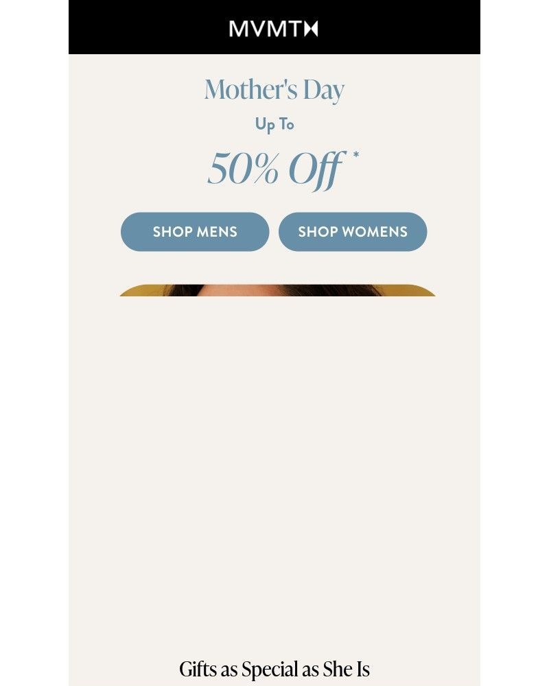 Screenshot of email with subject /media/emails/up-to-50-off-mothers-day-starts-now-d736bf-cropped-d9378bc7.jpg