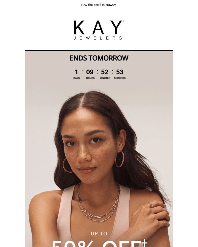 Screenshot of email sent to a Kay Newsletter subscriber
