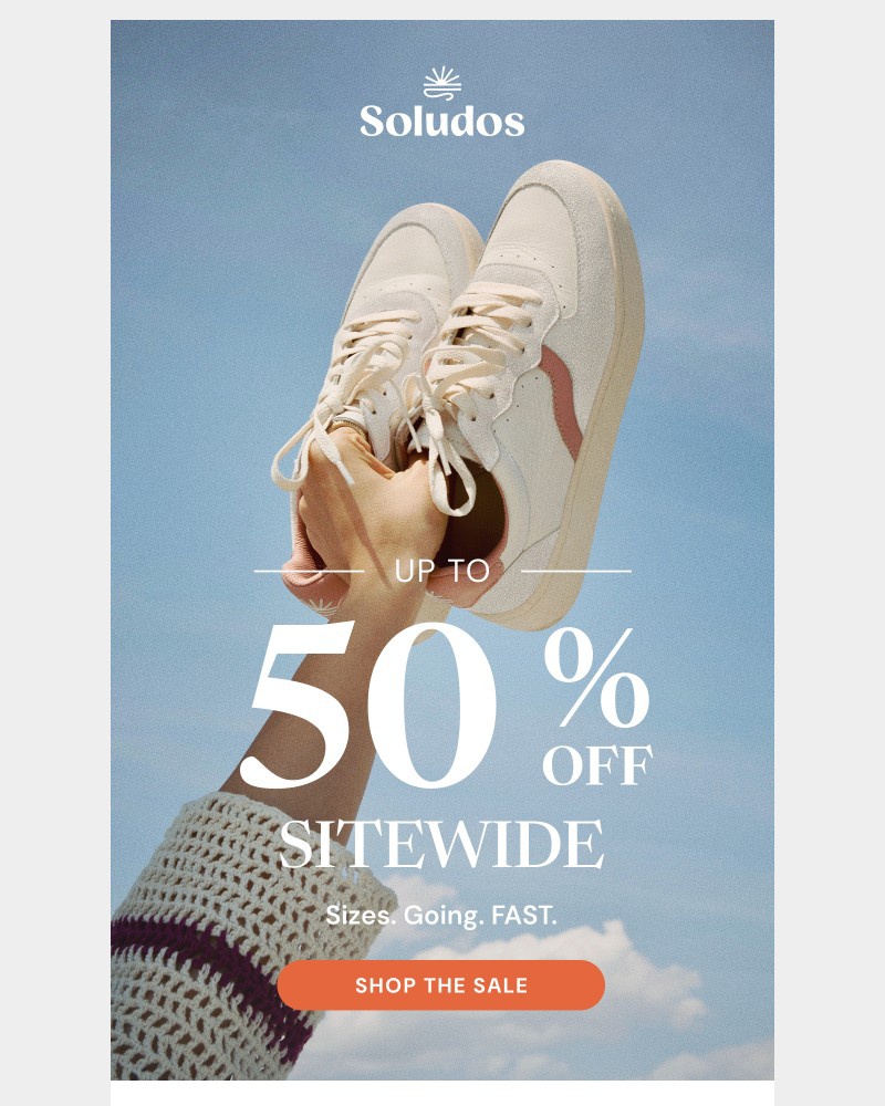Screenshot of email sent to a Soludos Newsletter subscriber