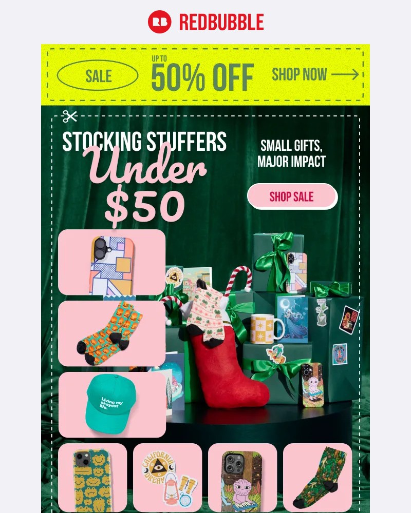 Screenshot of email with subject /media/emails/up-to-50-off-stocking-stuffers-phone-cases-mugs-socks-fd2bc3-cropped-049f16f3.jpg