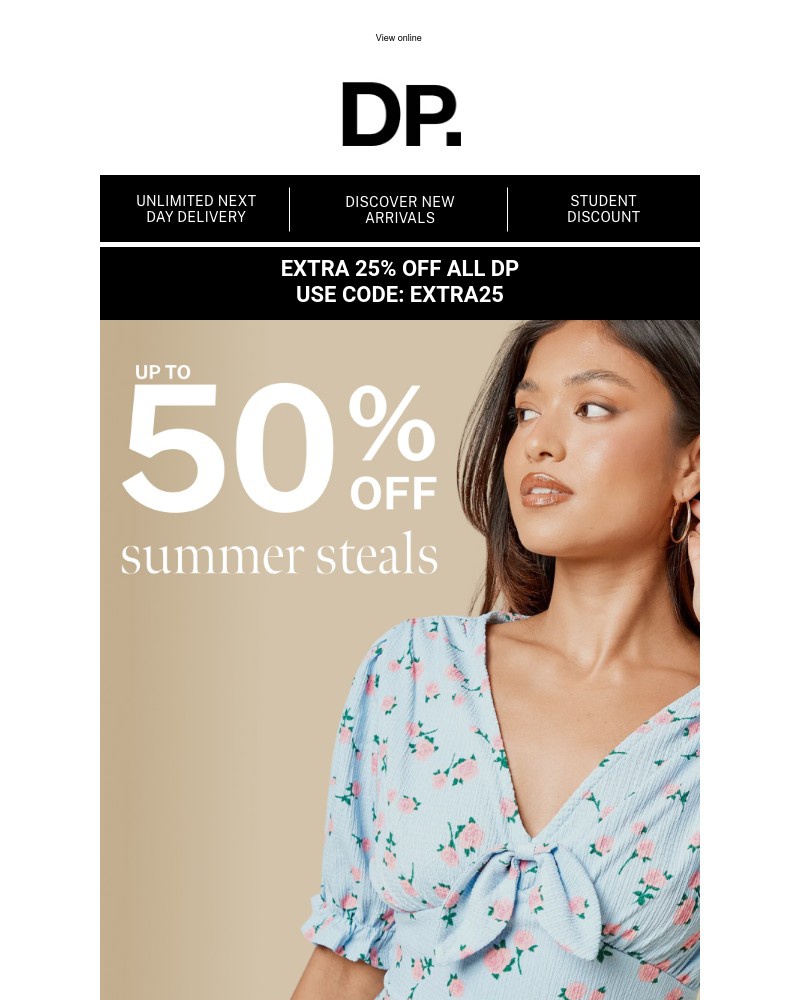 Screenshot of email with subject /media/emails/up-to-50-off-summer-steals-dccd8f-cropped-2338c88e.jpg