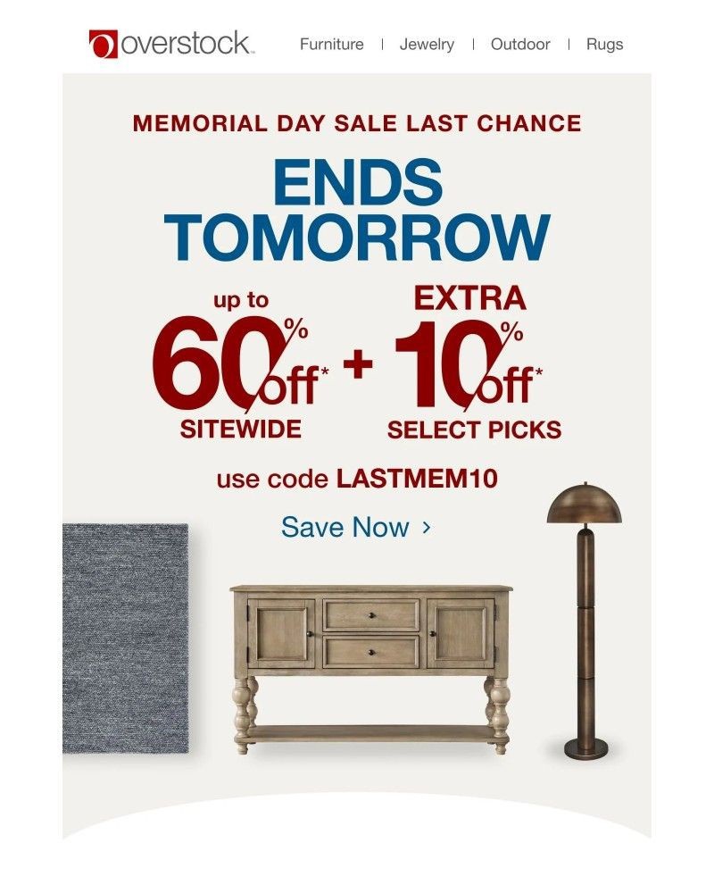 Screenshot of email with subject /media/emails/up-to-60-off-extra-10-off-select-picks-ends-tomorrow-d60a18-cropped-87285cb6.jpg