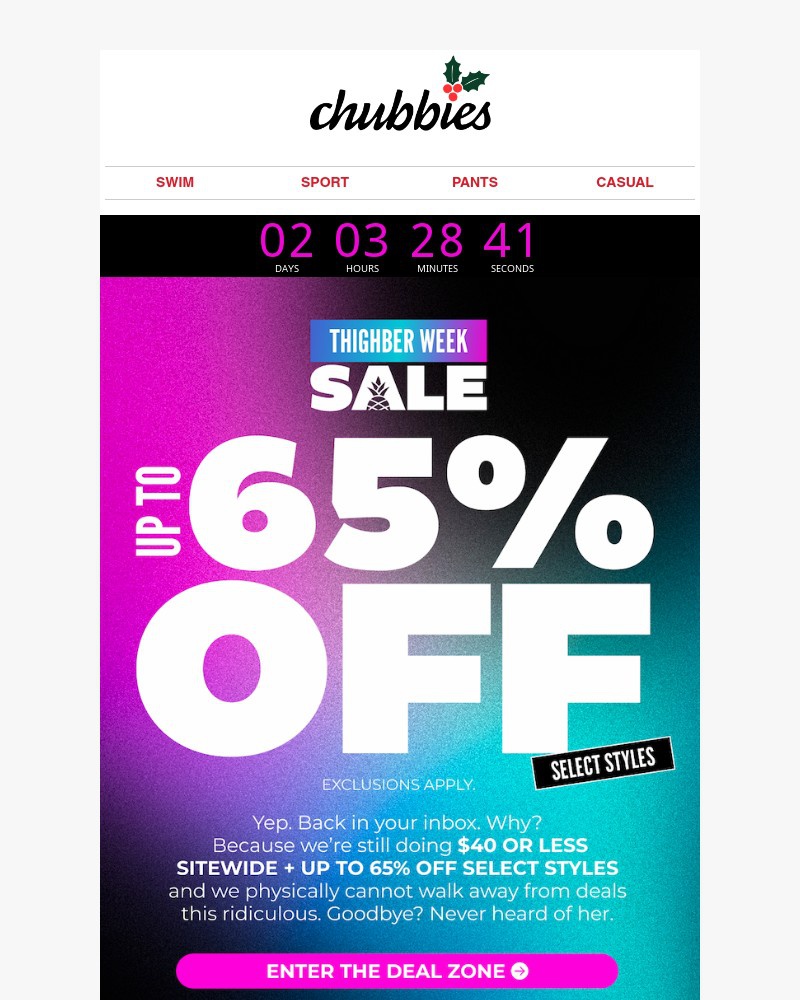 Screenshot of email with subject /media/emails/up-to-65-off-select-styles-e0aa42-cropped-348c1302.jpg