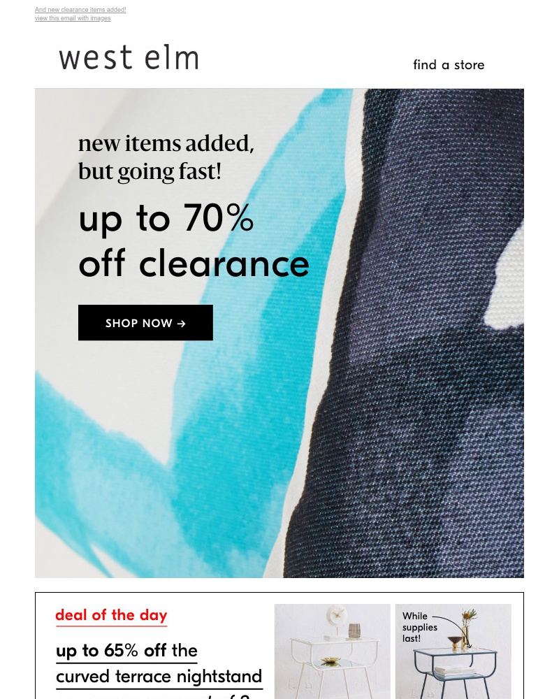 Screenshot of email with subject /media/emails/up-to-70-off-clearance-1-cropped-294549dc.jpg