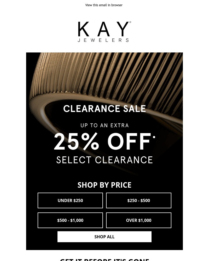 Screenshot of email sent to a Kay Newsletter subscriber