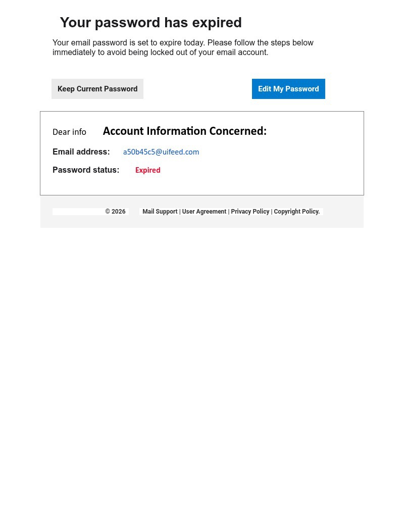 Screenshot of email sent to a Honey Registered user