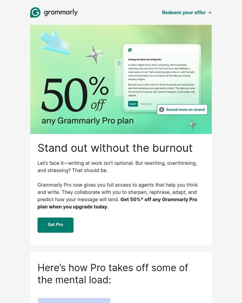 Screenshot of email with subject /media/emails/upgrade-now-for-50-off-pro-and-make-every-message-stand-out-d0b06c-cropped-52ed5d97.jpg