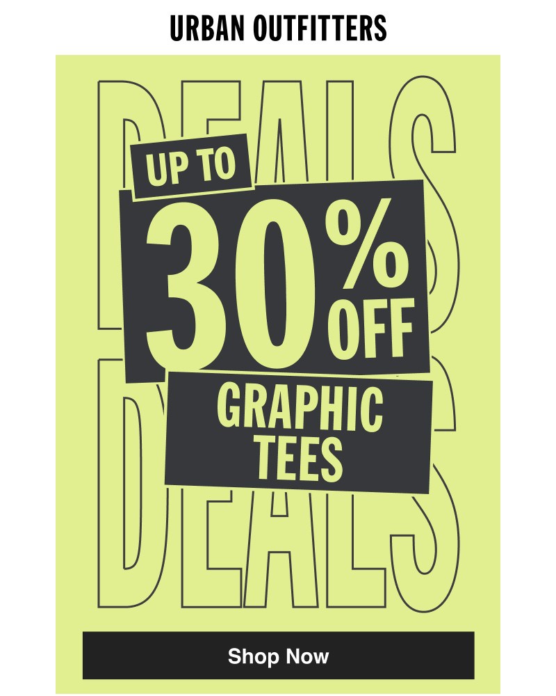 Screenshot of email sent to a Urban Outfitters Newsletter subscriber