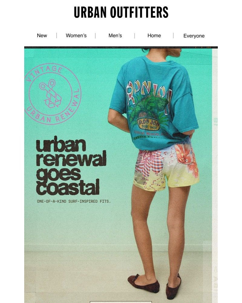 Screenshot of email sent to a Urban Outfitters Newsletter subscriber