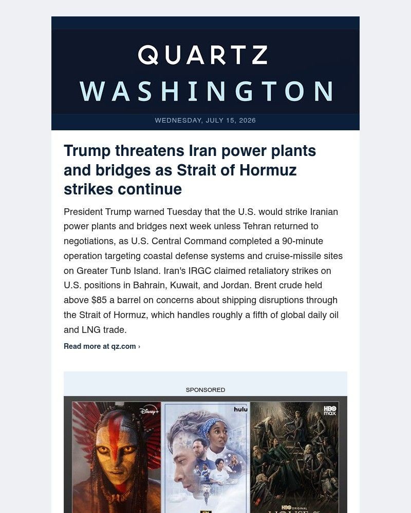 Screenshot of email with subject /media/emails/us-targets-iran-oil-network-as-ceasefire-falls-apart-072280-cropped-de660236.jpg
