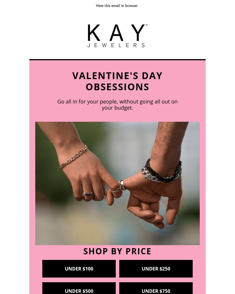 Screenshot of email sent to a Kay Newsletter subscriber