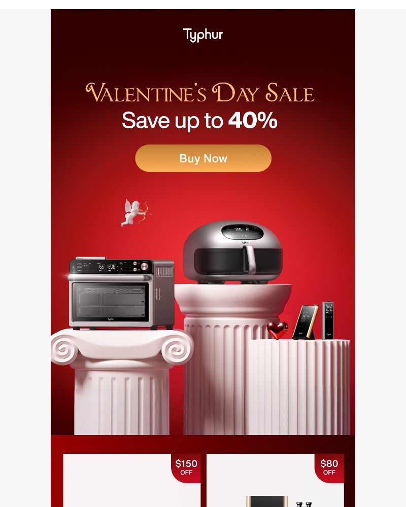 Screenshot of email sent to a Typhur Newsletter subscriber