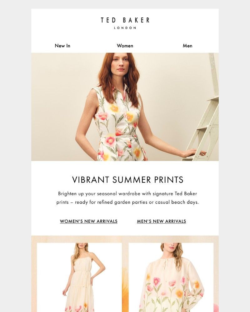 Screenshot of email sent to a Ted Baker Newsletter subscriber