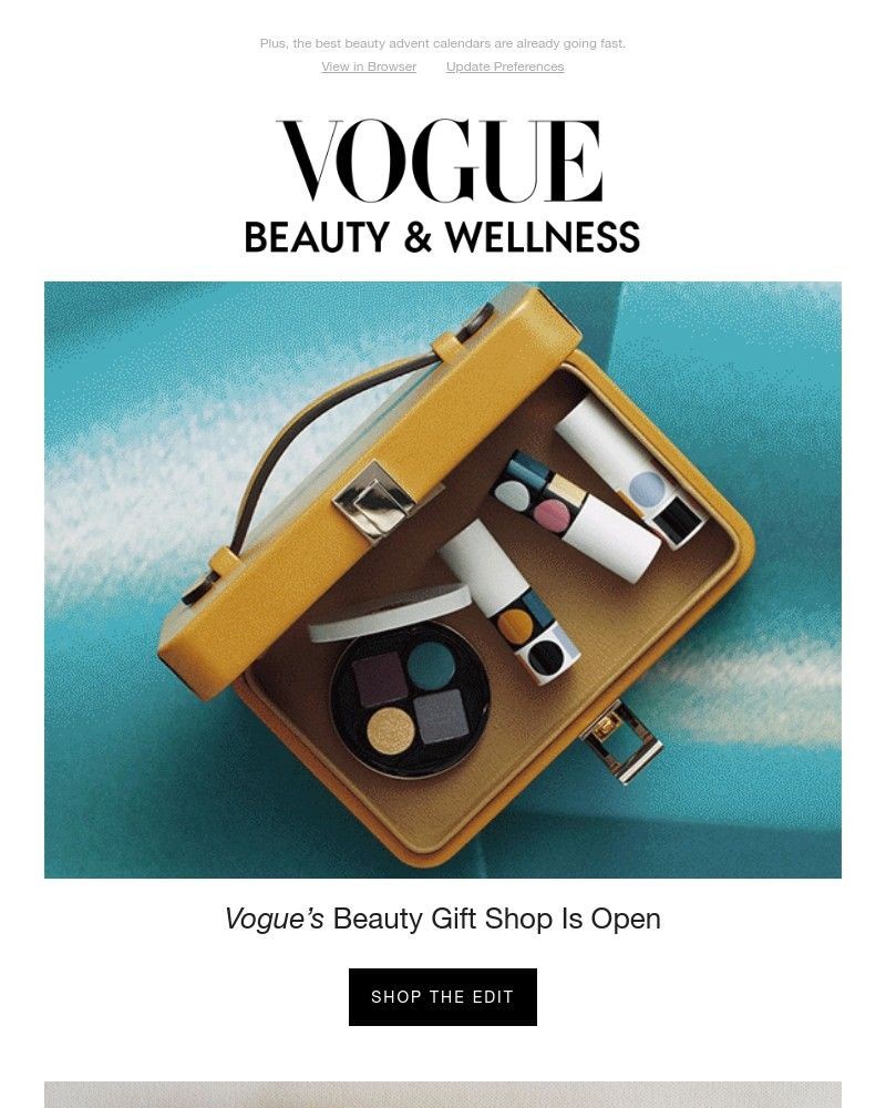 Screenshot of email sent to a Vogue Newsletter subscriber
