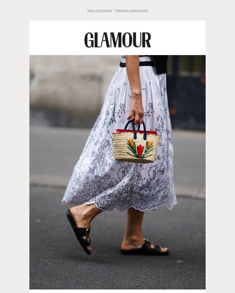Screenshot of email sent to a Glamour Newsletter subscriber
