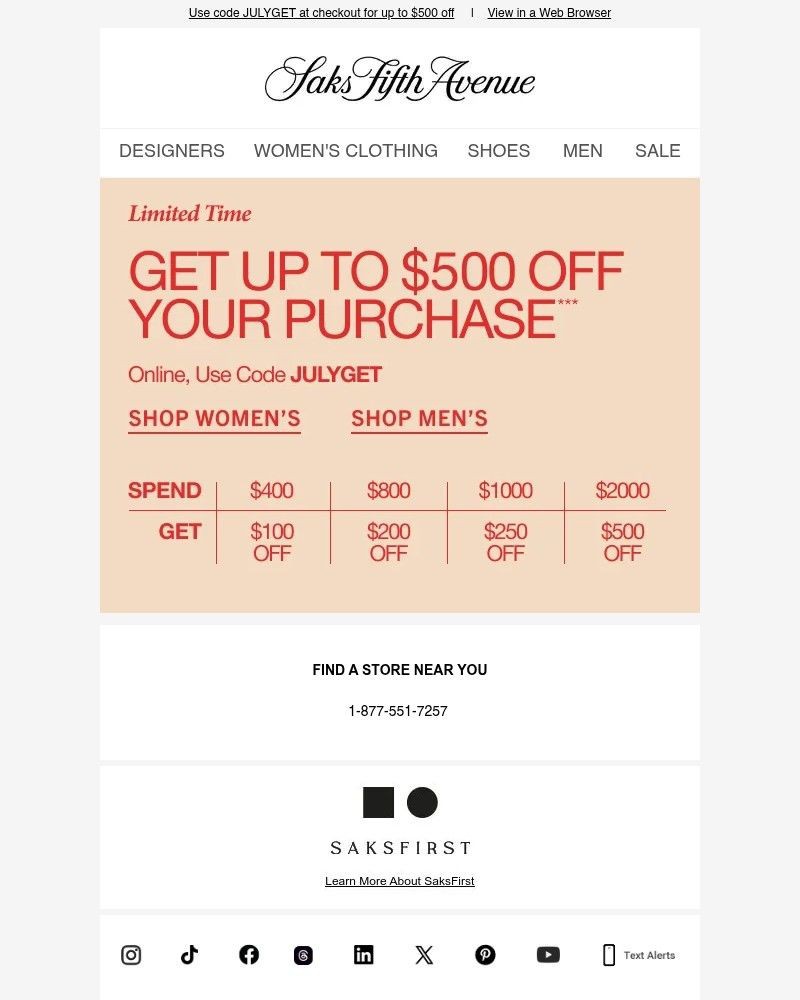 Screenshot of email with subject /media/emails/want-up-to-500-off-your-purchase-today-d0d67c-cropped-58e0a54a.jpg