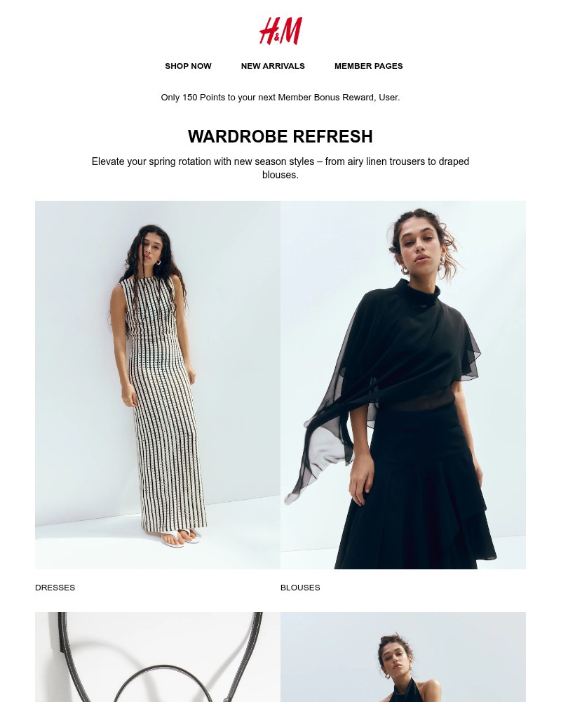 Screenshot of email sent to a H&M Newsletter subscriber