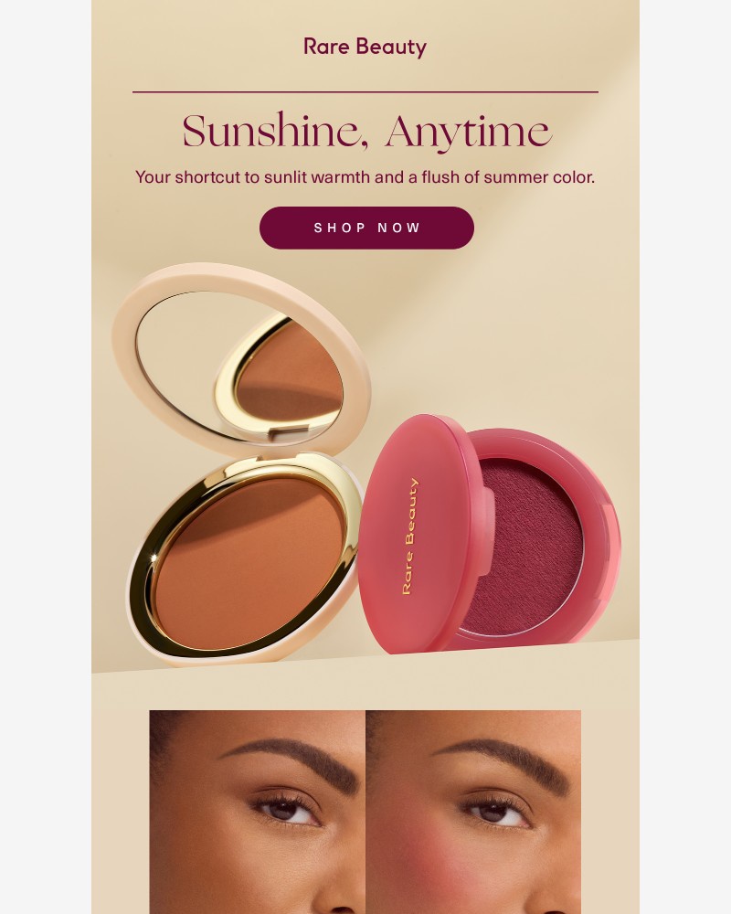 Screenshot of email sent to a Rare Beauty Newsletter subscriber