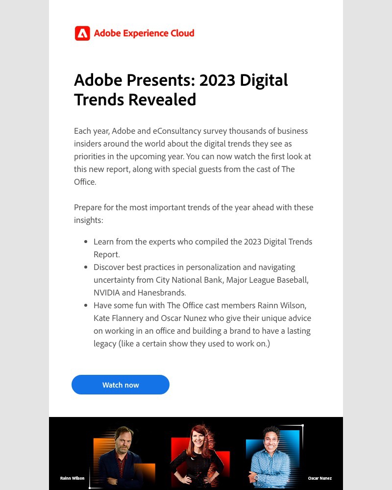 Screenshot of email with subject /media/emails/watch-2023-digital-trends-revealed-with-cast-members-of-the-office-0b3a44-cropped_LYEWLVQ.jpg
