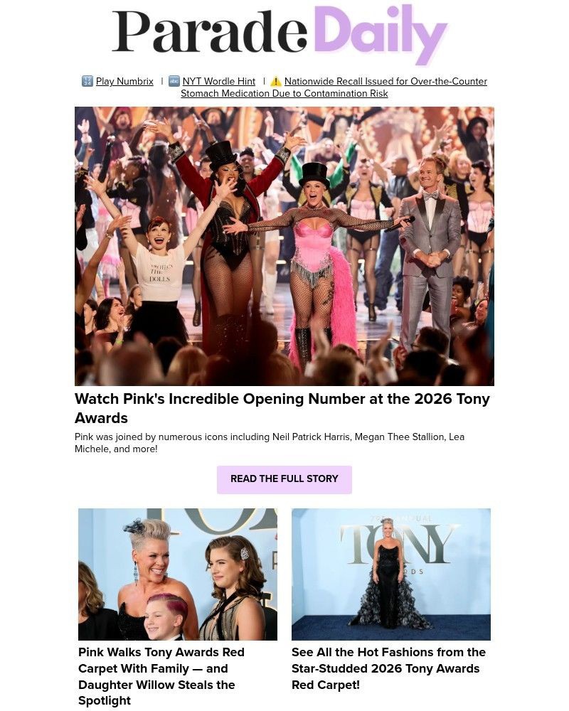 Screenshot of email with subject /media/emails/watch-pinks-incredible-opening-number-at-the-2026-tony-awards-407f60-cropped-17de9234.jpg