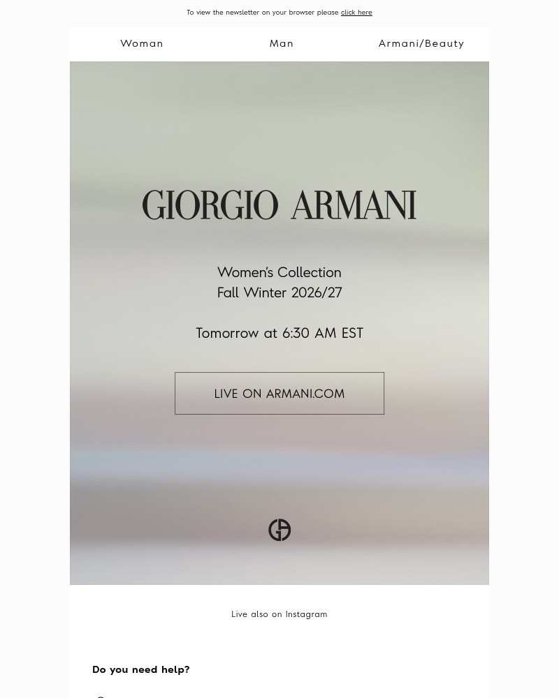 Screenshot of email with subject /media/emails/watch-the-fall-winter-202627-womens-collection-bf2256-cropped-55fc0b61.jpg