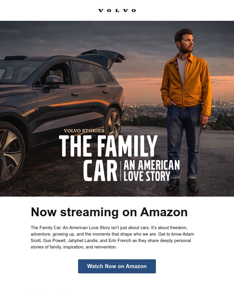 Screenshot of email sent to a Volvo Newsletter subscriber