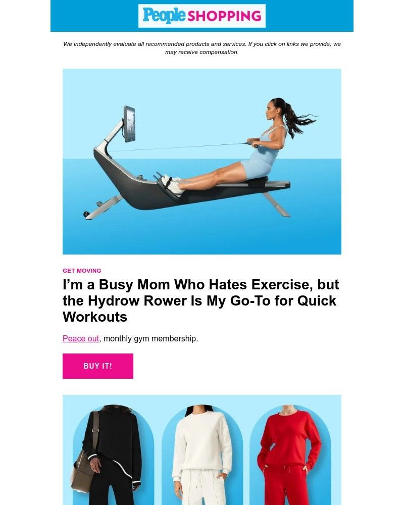 Screenshot of email sent to a People Newsletter subscriber