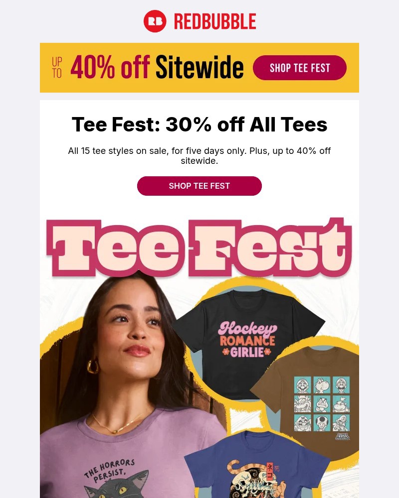 Screenshot of email with subject /media/emails/we-never-do-this-30-off-all-tees-82a91a-cropped-f161bdac.jpg