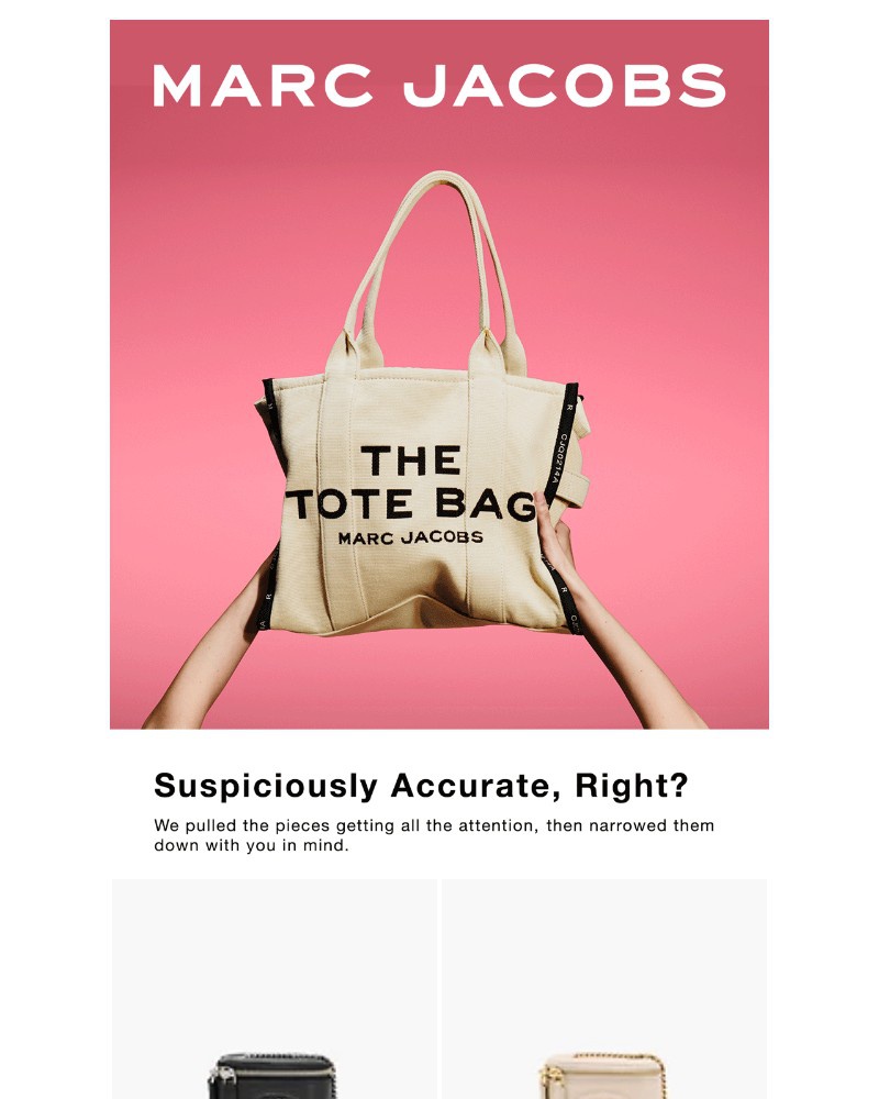 Screenshot of email sent to a Marc Jacobs Newsletter subscriber