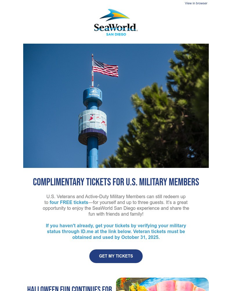 Screenshot of email with subject /media/emails/we-salute-our-active-duty-military-your-free-ticket-expires-oct-31-bbfd2f-cropped_jTTCZU2.jpg