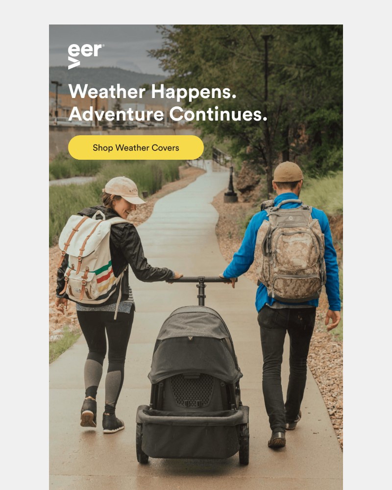 Screenshot of email sent to a Veer Newsletter subscriber