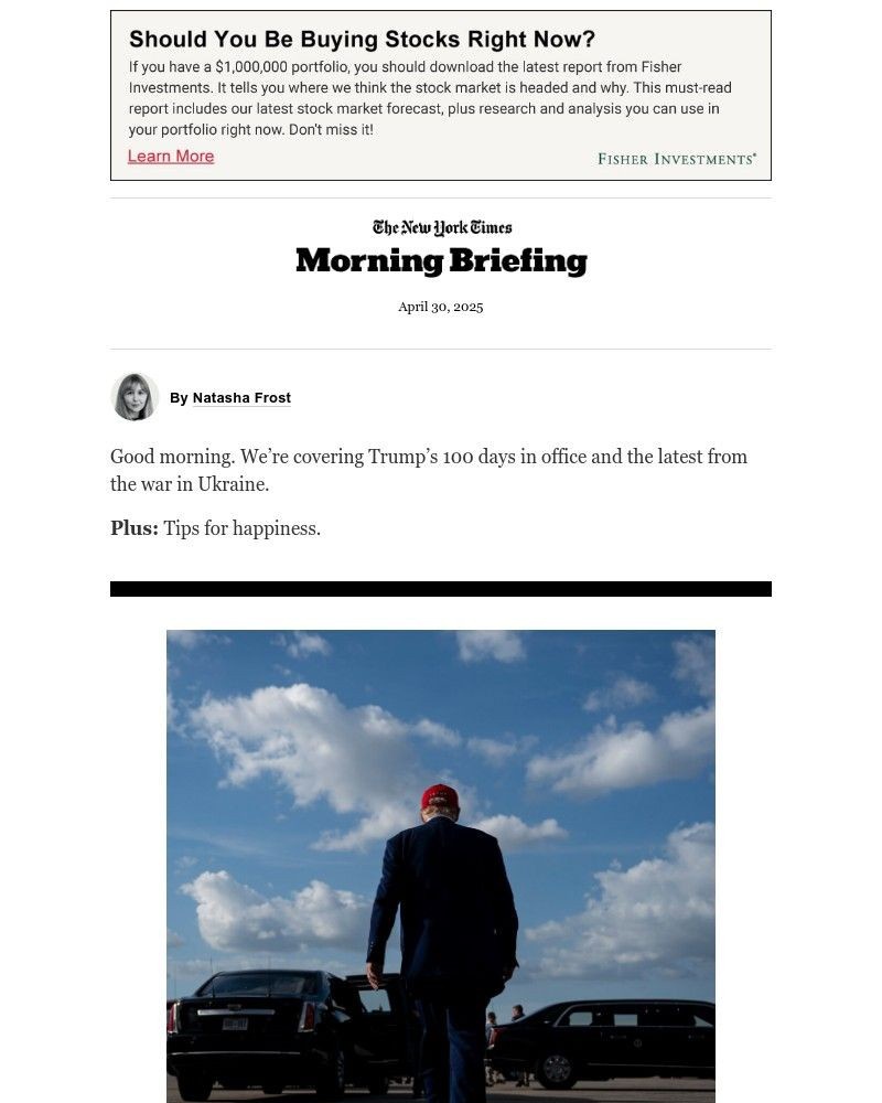 Screenshot of email with subject /media/emails/wednesday-briefing-trumps-first-100-days-e887eb-cropped-f76aa5a8.jpg