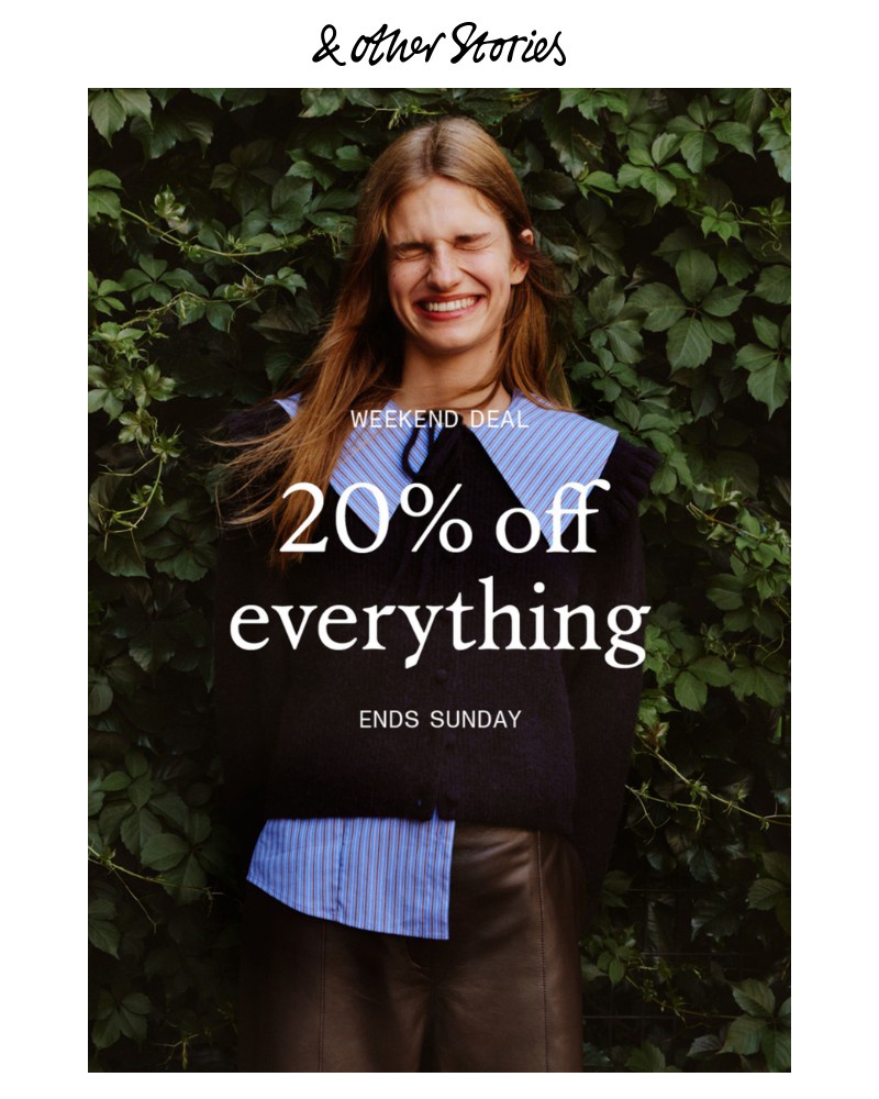 Screenshot of email with subject /media/emails/weekend-deal-20-off-everything-792160-cropped-67285cac.jpg